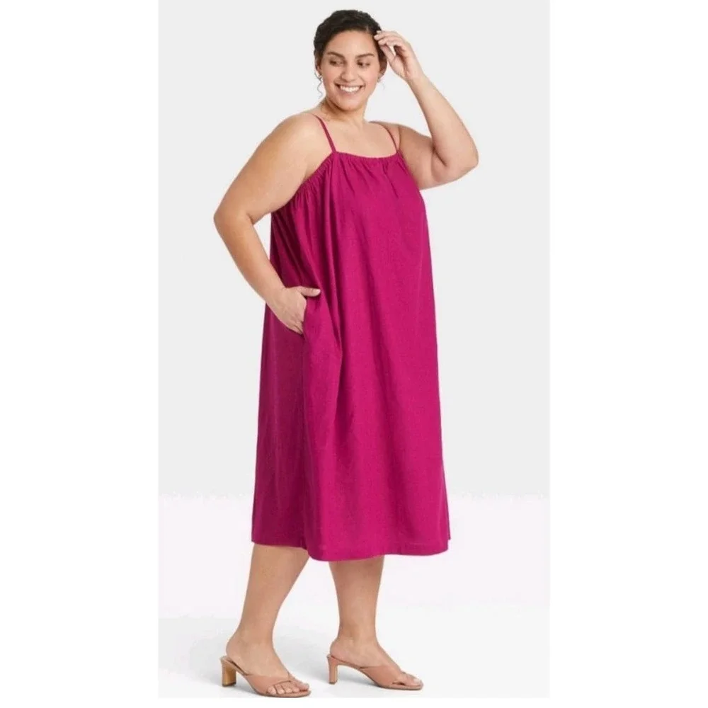 a new day Women's Midi Dress - Pink - Picture 9 of 11